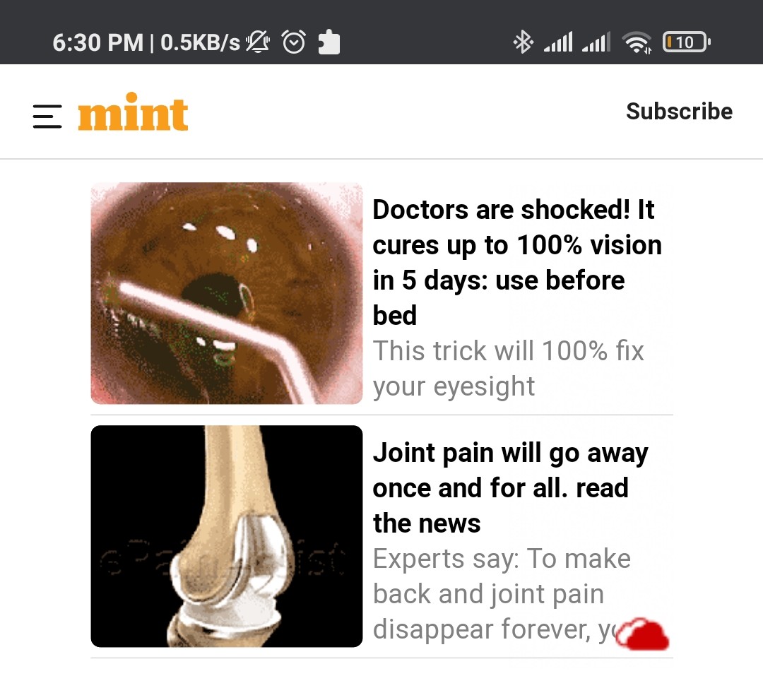 Zra_Za's tweet photo. @livemint atleast vet the ads you show on your medium. Do not expect such unscientific ad placement on a reputable new outlet. https://t.co/CVyJWq1Ix9