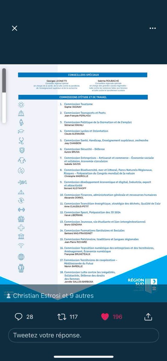 FabronColette's tweet photo. Heureuse de siéger aux côtés de @RenaudMuselier et @ChristianEstrosi et honorée de la confiance qu’ils m’accordent en me confiant la présidence de la commission Massifs Alpins . 
Je mettrai toute mon énergie pour être à la hauteur de cette mission pour nos massifs de @maregionSud https://t.co/vOroifLYOI