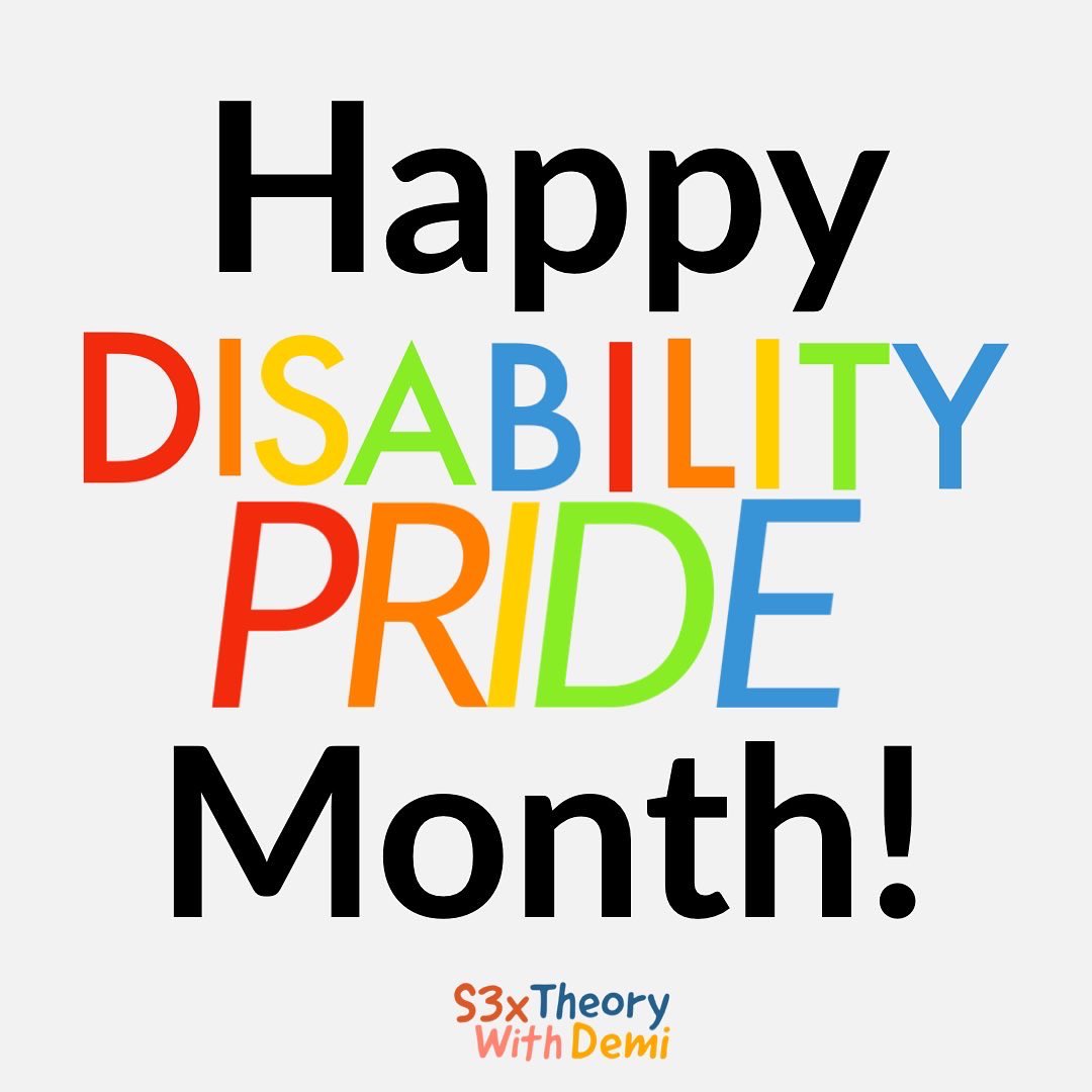 S3xTheoryDee's tweet photo. From a queer, disabled individual to the next - happy #disabilitypridemonth♿🌈 

Many of the same people you celebrated, advocated for also belong to the disabled community. If you do not support both, then you do not support neither!

More via IG! https://t.co/A1wchg0tRS