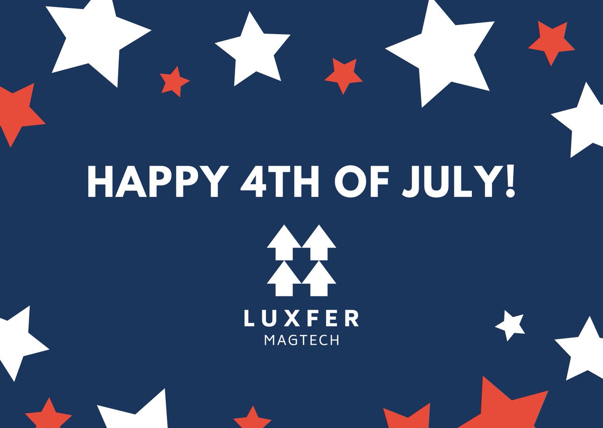 LuxferMagtech's tweet photo. From all at Luxfer Magtech.... Happy Independence Day! #FouthofJuly #America #IndependenceDay https://t.co/Zz8BIBNQpR
