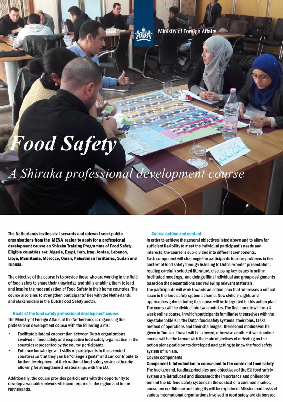 Maaike Keizer on Twitter: "Now Open! The #Netherlands invites civil  servants &amp; semi-public organizations from #KRI to apply for the Food  Safety Course of Shiraka Training Program 2021! Everything you need to