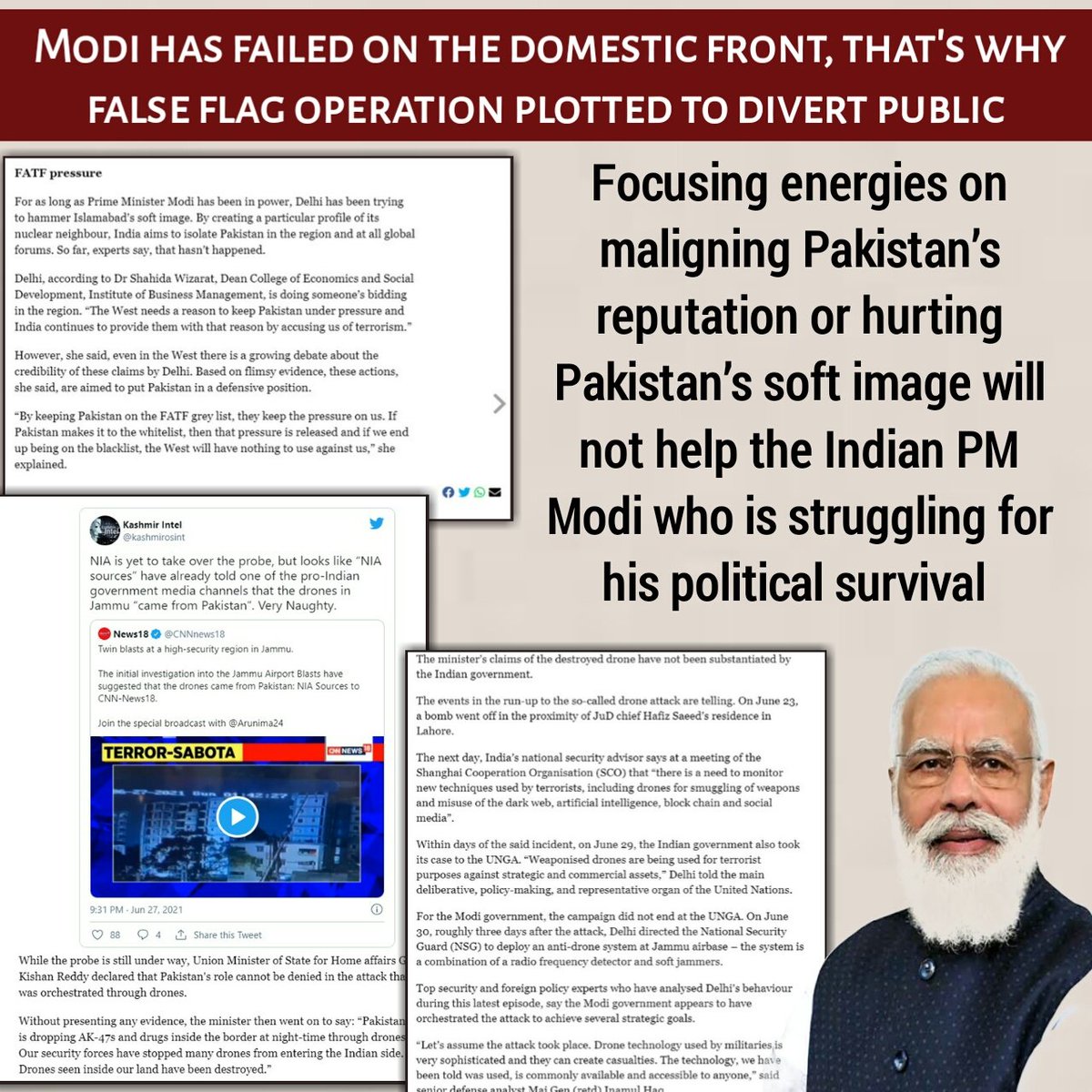 H83razi's tweet image. #DelhiDroneDramaDebunked
India is a non serious state in the world.
#Indiaisaterroristcountry