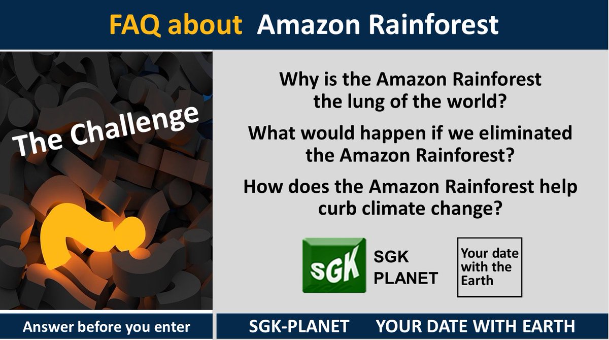 SgkPlanet_en's tweet photo. FAQ about #Amazon #Rainforest by SGK-PLANET
https://t.co/a1YEUKUfYq #Deforestation #Desrtification #ClimateChange #ClimateEmergency #Environment #Sustainability #Energy #Agriculture #Football #USA #Technology #Education #University #Science #Business #Summer #UK #COP26 #COP21 https://t.co/I356UNwP4g