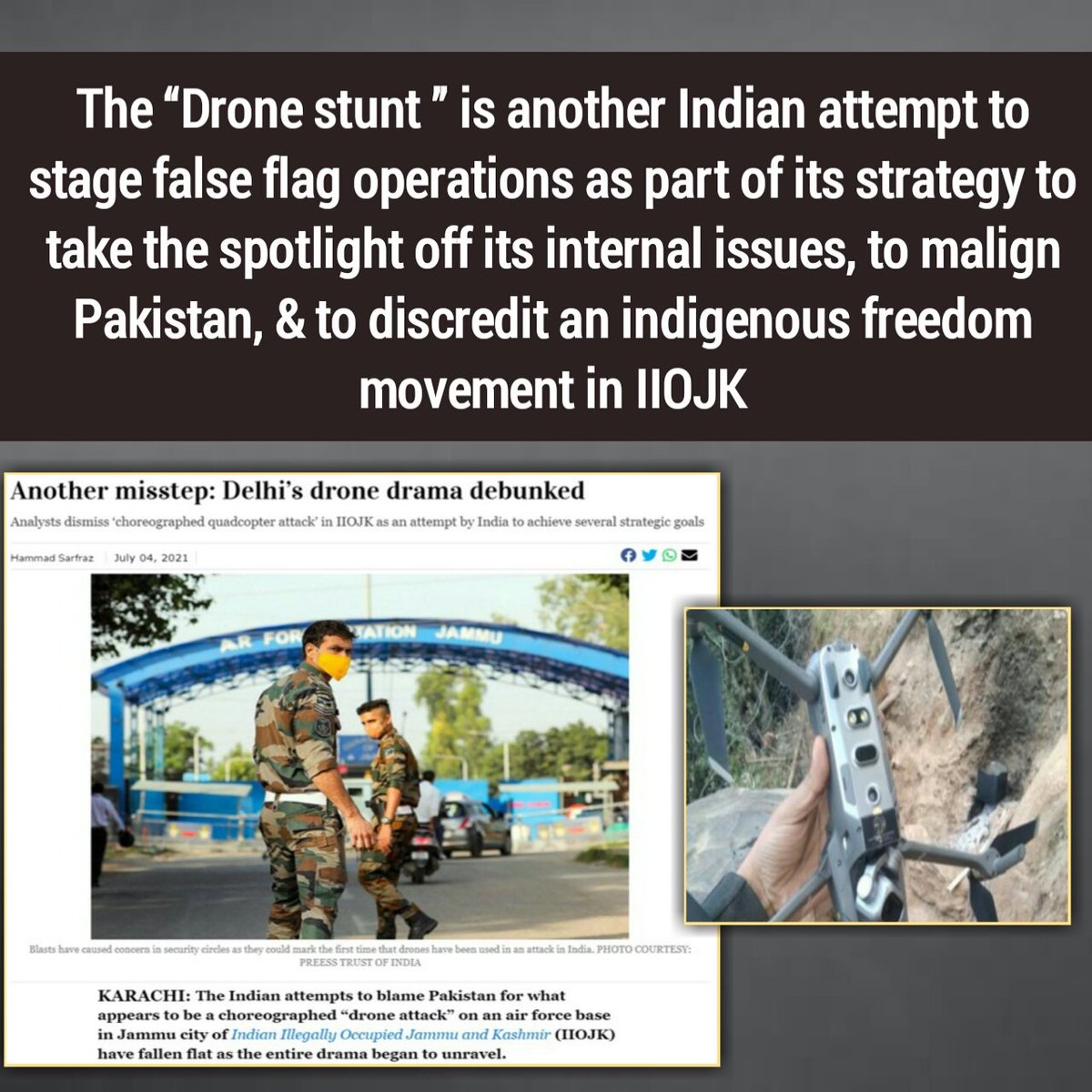 H83razi's tweet image. #DelhiDroneDramaDebunked
India is a non serious state in the world.
#Indiaisaterroristcountry