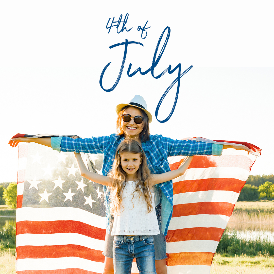 Happy Fourth of July! Wishing you a safe and enjoyable holiday with friends and family. #July4th