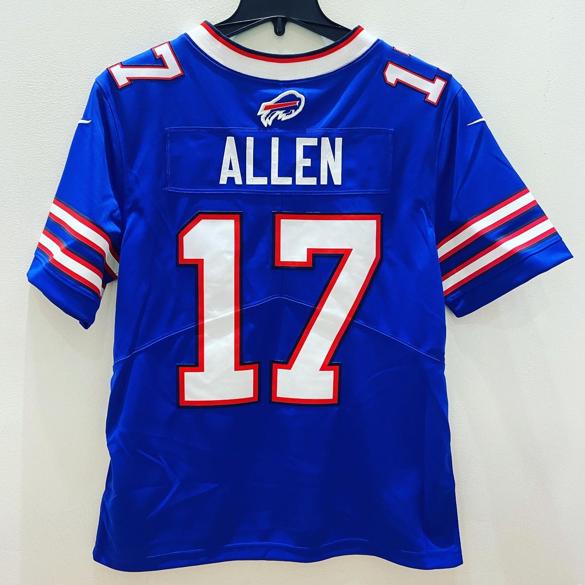 GroveCitySO's tweet photo. Finally back in! Josh Allen limited edition Buffalo Bills Nike home jersey! https://t.co/wlQeRuOMLV