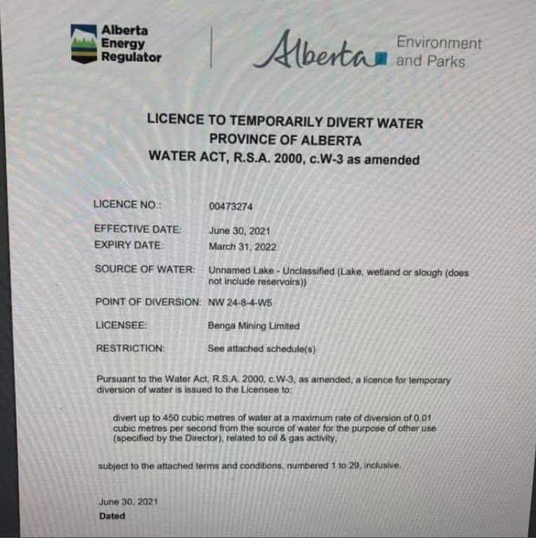 creaturegrannie's tweet photo. Welcome to Kenney’s Alberta where water rights are given to Australian mining companies when farmers, ranchers and municipalities face restricted water use. @jkenney @JasonNixonAB #cdnpoli #climatechange #Australia #AbLeg #abgov #Alberta #byeucp #cancelkenney #easternslopes https://t.co/1GOnhOqeuQ
