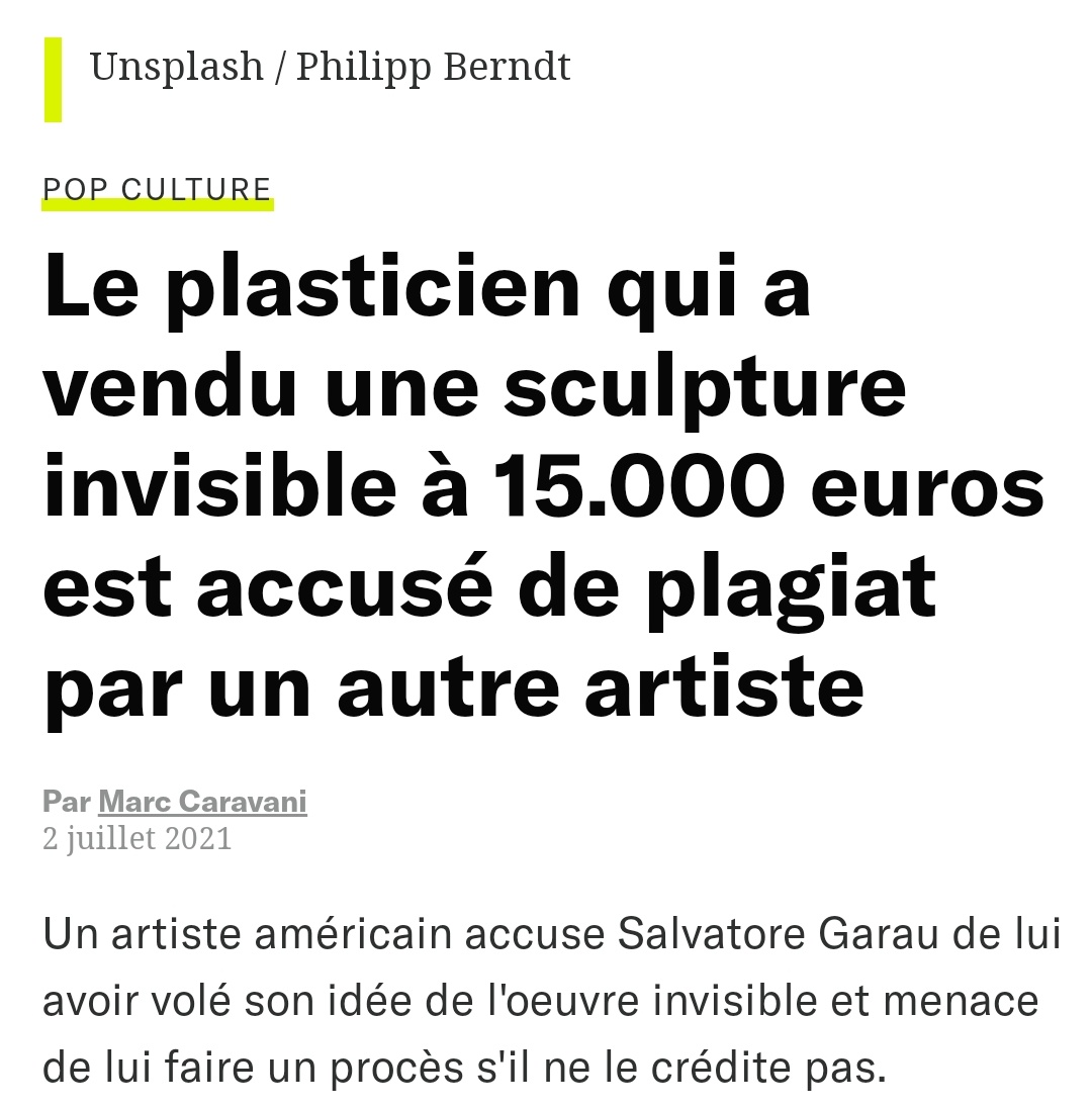 TaniaKessaouti's tweet photo. Merci de créer un prix Nobel d'arts plastiques pour cet homme. https://t.co/TVDtyzBKwp