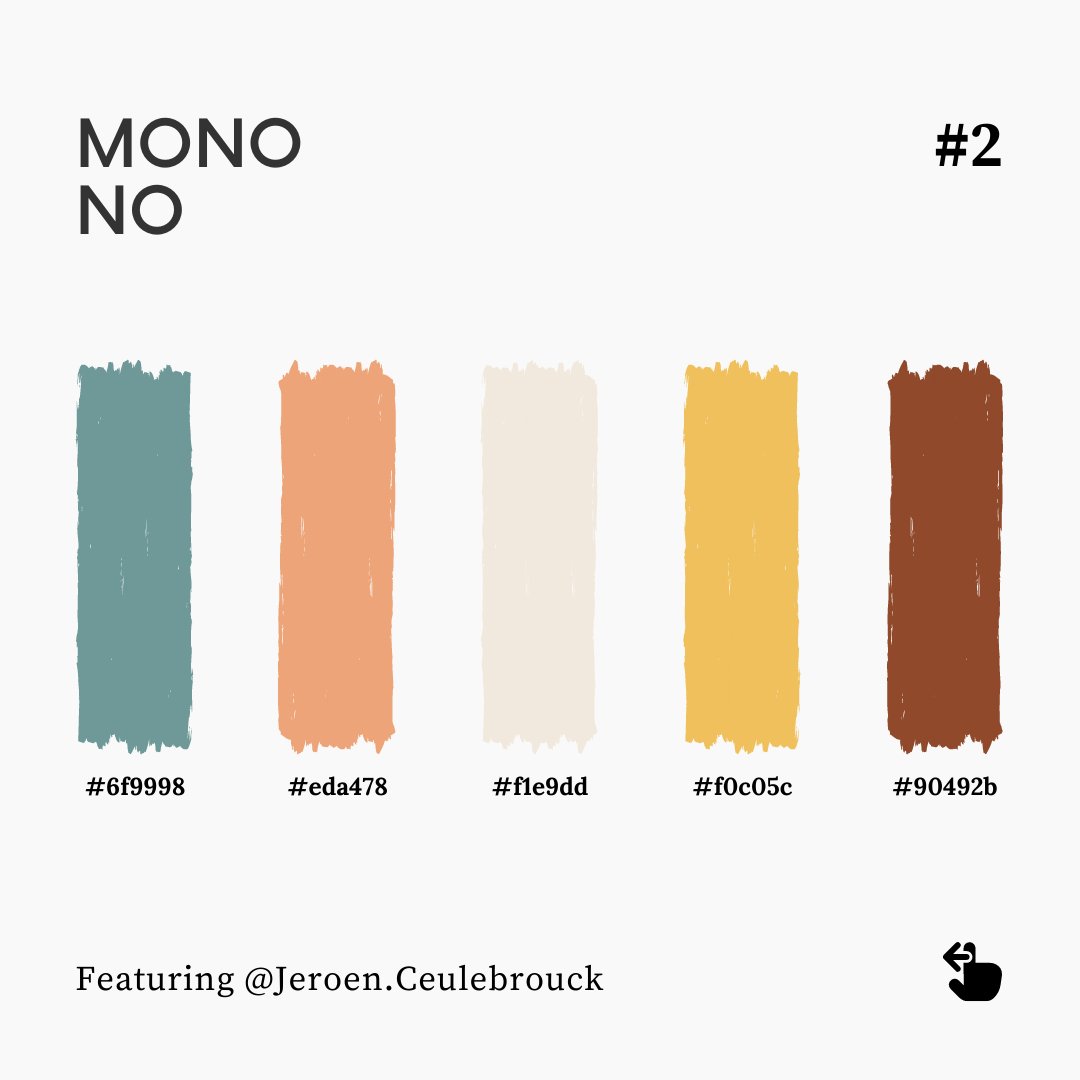 Mono_No_Colors's tweet photo. Mono No #2

Beatiful colors from an illustration by the magical Jeroen Ceulebrouck! 🎨

Find us on instagram for more goodness:
https://t.co/v4QYGpzChG

#colorpaletteinspiration #colorinspiration #colorscheme https://t.co/hKRxLuSjtG