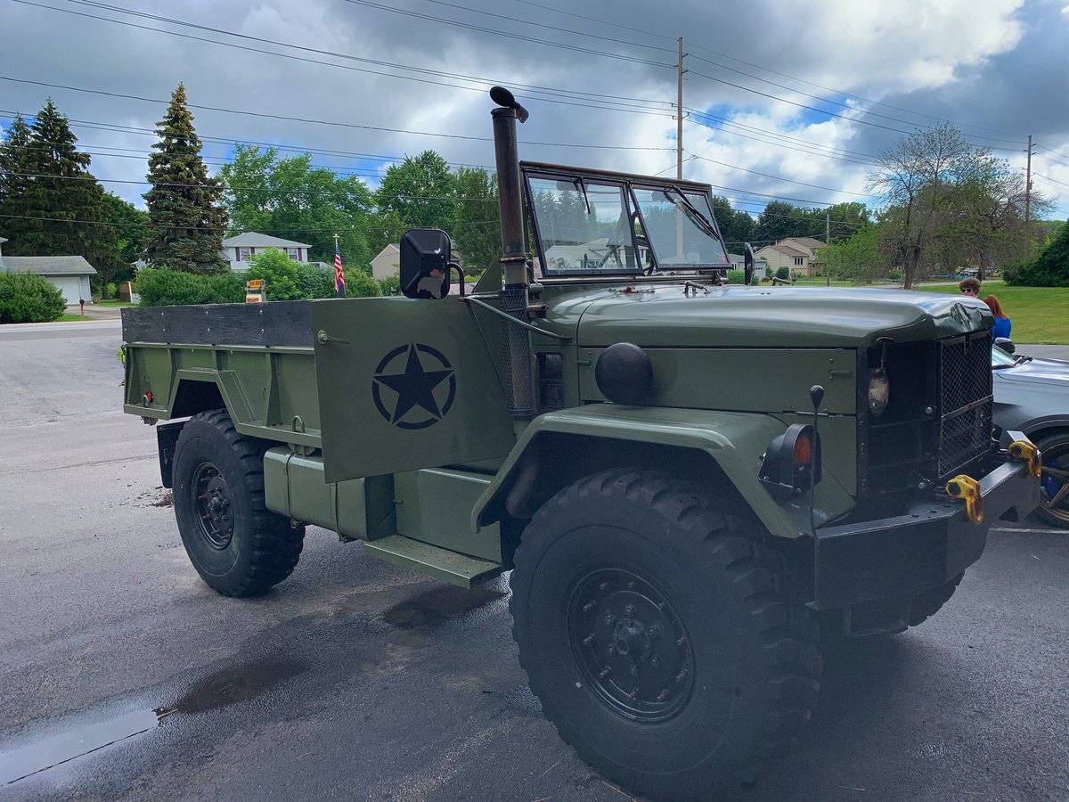 We’re ready to go for the @irondequoit_ny #fourthofjuly parade!! See you there! #parade #deuce #m35a2 #militaryvehicles #roc #teamallstar