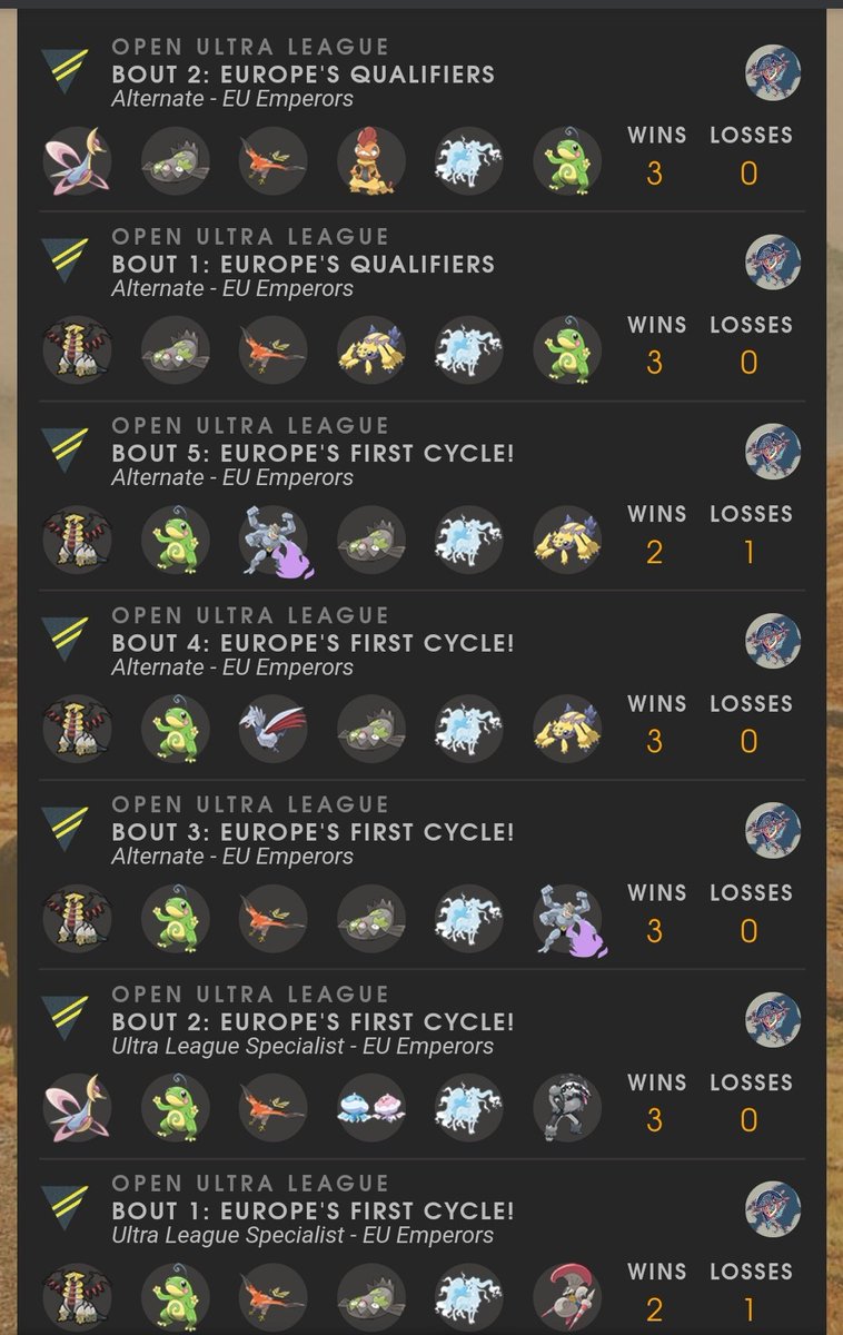 Can anyone beat @thenut93 in ultra league!?

After 4 matches in our bout versus <a href="/snovertappers/">Snovertappers</a> the score was 6-6.

TheEmpoleon93 clutched up and got another 3-0 (makes his UL record 19-2)!

The bout is not done yet but he has put us in a decent spot. Let's go Emperors!