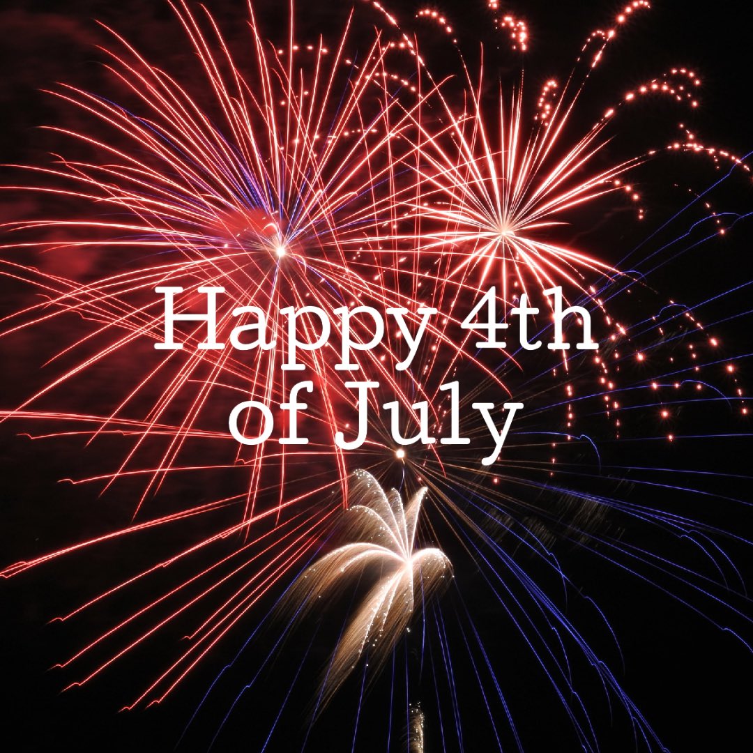 Happy 4th of July!!

Enjoy your time with family and friends ❤️💙