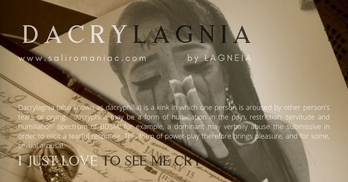 DACRYLAGNIA by STELLA Know your kinks! Find and sexplore more sexciting passions by joining https://t<a href="/tag/fancentro"class="tags"><span>#fancentro</span></a><a href="/tag/fancentromodels"class="tags"><span>#fancentromodels</span></a>