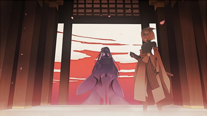 雷神とその横にいるパッツン髪の君は何者?#原神 