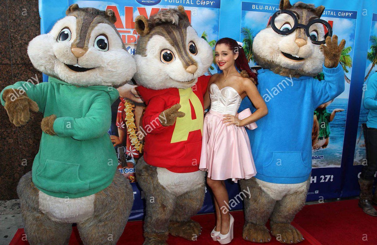 AATCFACTS's tweet photo. Did you know that Ariana Grande was a guest and sang at the DVD and Blu-Ray release party for Alvin and The Chipmunks: Chipwrecked?
We think a long-awaited collaboration is in order, @ArianaGrande !
#alvinandthechipmunks #ArianaGrande https://t.co/2A0E497edq