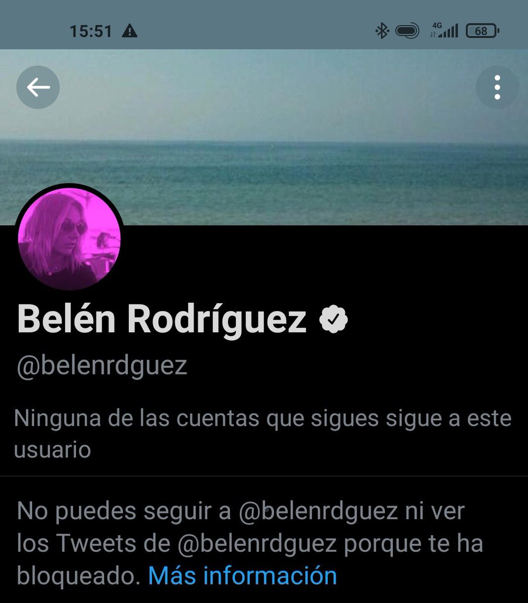 Nochenochosa's tweet photo. Belén Rodríguez me ha bloqueado 😭😭😭 que pena tengo si no le hice nada https://t.co/U8nFBT4zMP