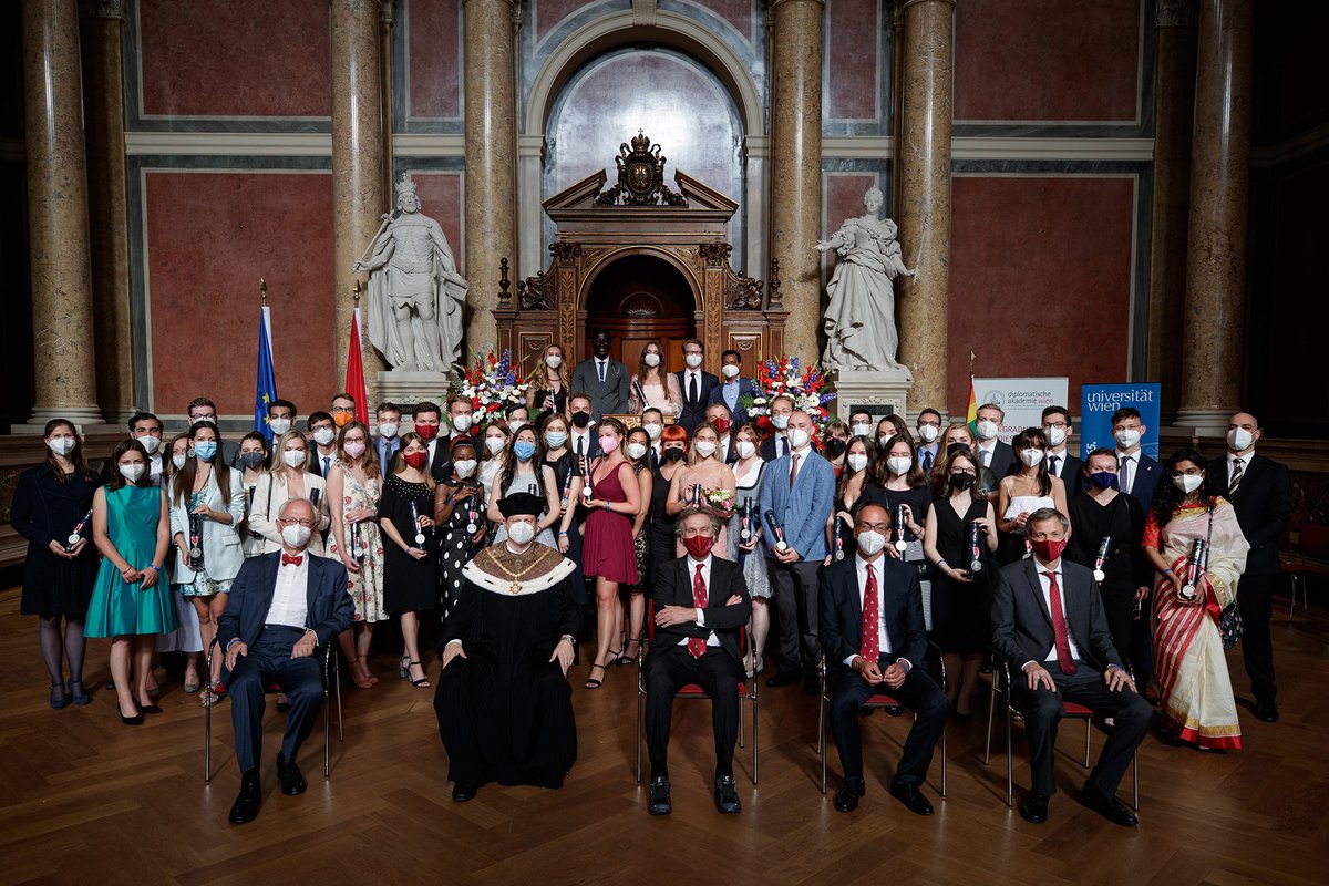 DA_vienna's tweet photo. Congratulations! We wish all graduates of our 57th #DLG, the 13th MSc #ETIA (with @TUviennaCEC) and the 23rd and 24th #MAIS programmes (with @univienna) all the best for their future.
Visit https://t.co/GnMLxWYPK6 for video recordings and photo galleries of all #commencements. https://t.co/KCg6J133Ux