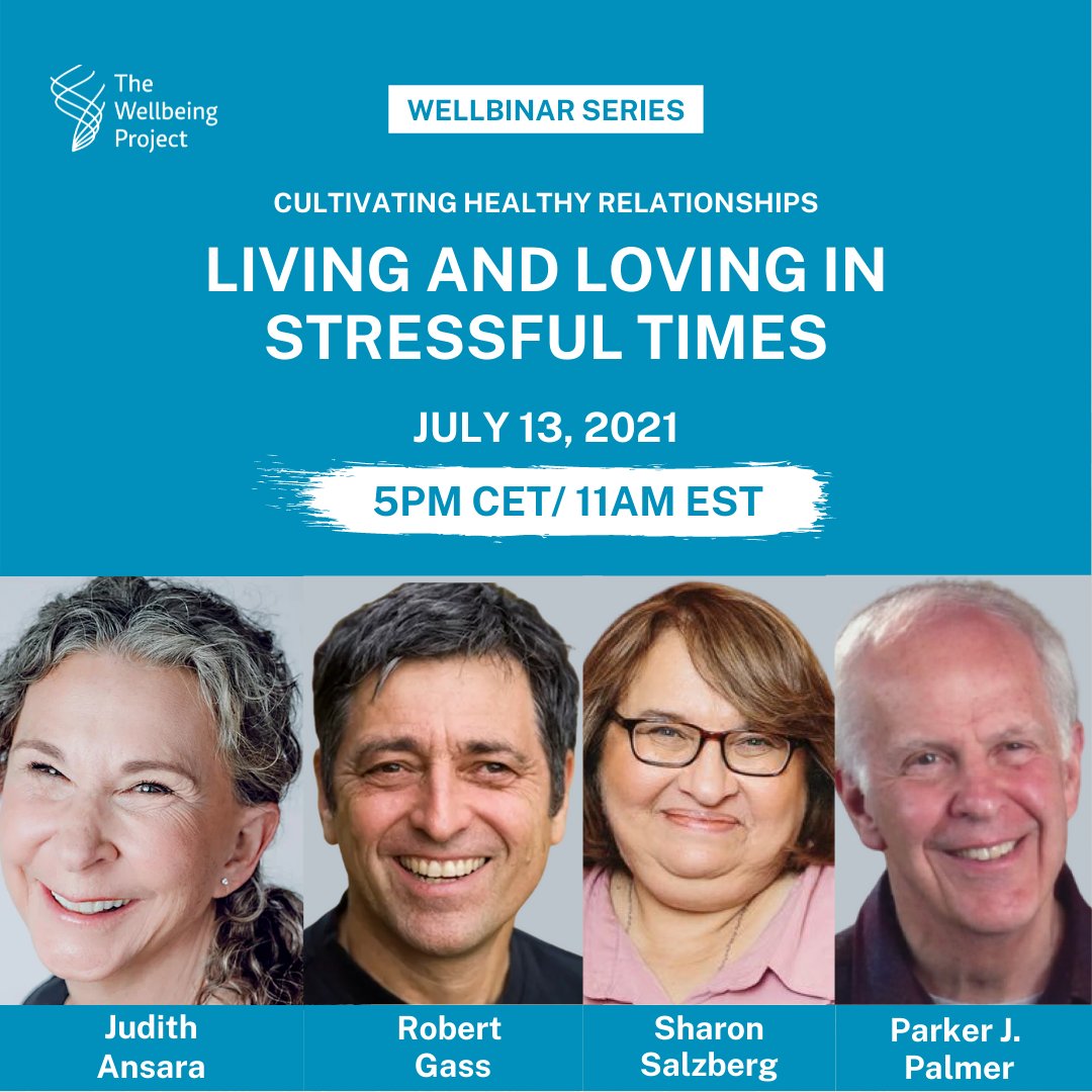 🚨Upcoming Webinar: Join us on our next webinar for an engaging conversation on cultivating healthy relationships with relationship specialists, Judith Ansara and Robert Gass and our hosts, wisdom teachers, <a href="/SharonSalzberg/">Sharon Salzberg</a> and <a href="/parkerjpalmer/">Parker J. Palmer</a>.

#collectivewellbeing #socialchange