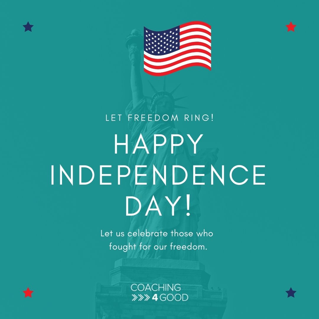 Coaching_4_Good's tweet photo. "True patriotism springs from a belief in the dignity of the individual, freedom and equality not only for Americans but for all people on earth..." Eleanor Roosevelt

#happyindependenceday https://t.co/khg38YddNP