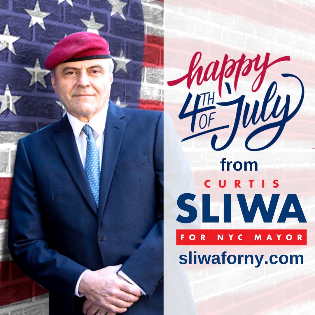 Happy 4th of July from Curtis Sliwa! #CurtisSliwaForMayor #SliwaForNYC2021 #SaveOurCity #Leader #MakeAChange #NYC #SliwaForMayor #SliwaForNY #4thofJuly #IndependenceDay