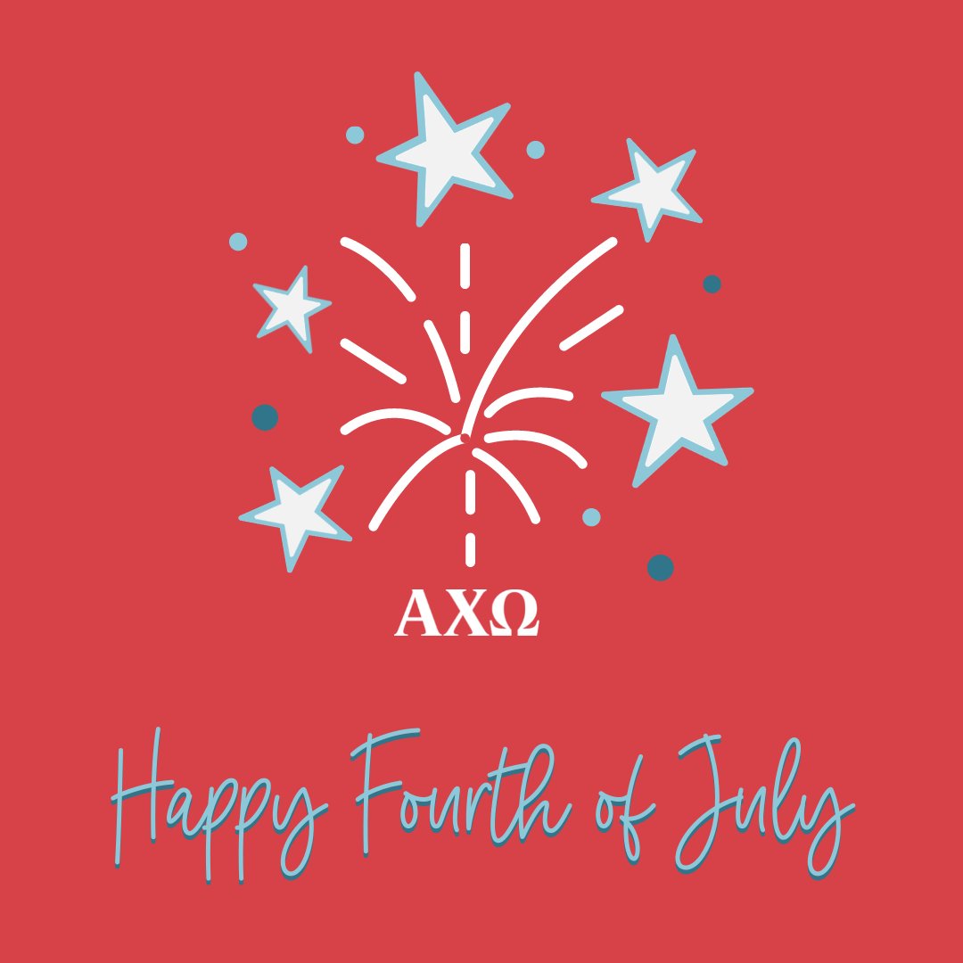 AlphaChiOmegaHQ's tweet image. Today ΑΧΩ recognizes the #FourthofJuly, the federal holiday that commemorates American independence and the beginning of the U.S. as a sovereign nation. We'd like to thank all our sisters serving our country to protect this freedom. Our office will be closed tomorrow, July 5.