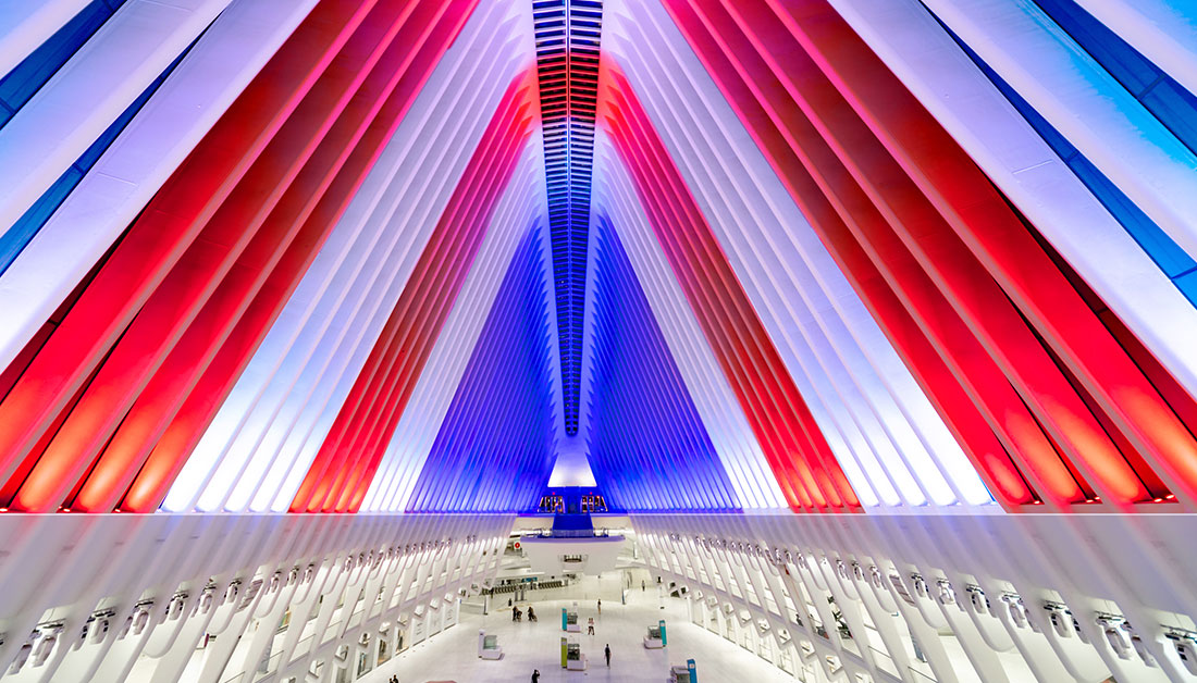 _WTCOfficial's tweet photo. Wishing everyone a happy and safe #4thofJuly! Catch the patriotic #OculusLights shining bright tonight.
#WorldTradeCenter #IndependenceDay #NYCLights https://t.co/ZfvvJZo8mb