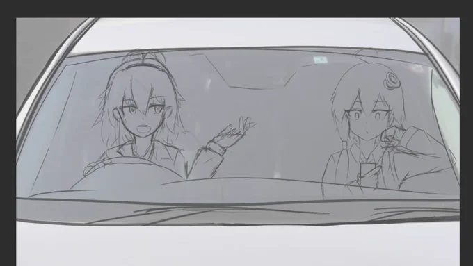 進捗。
生活感のあるイラスト描きたいマン 