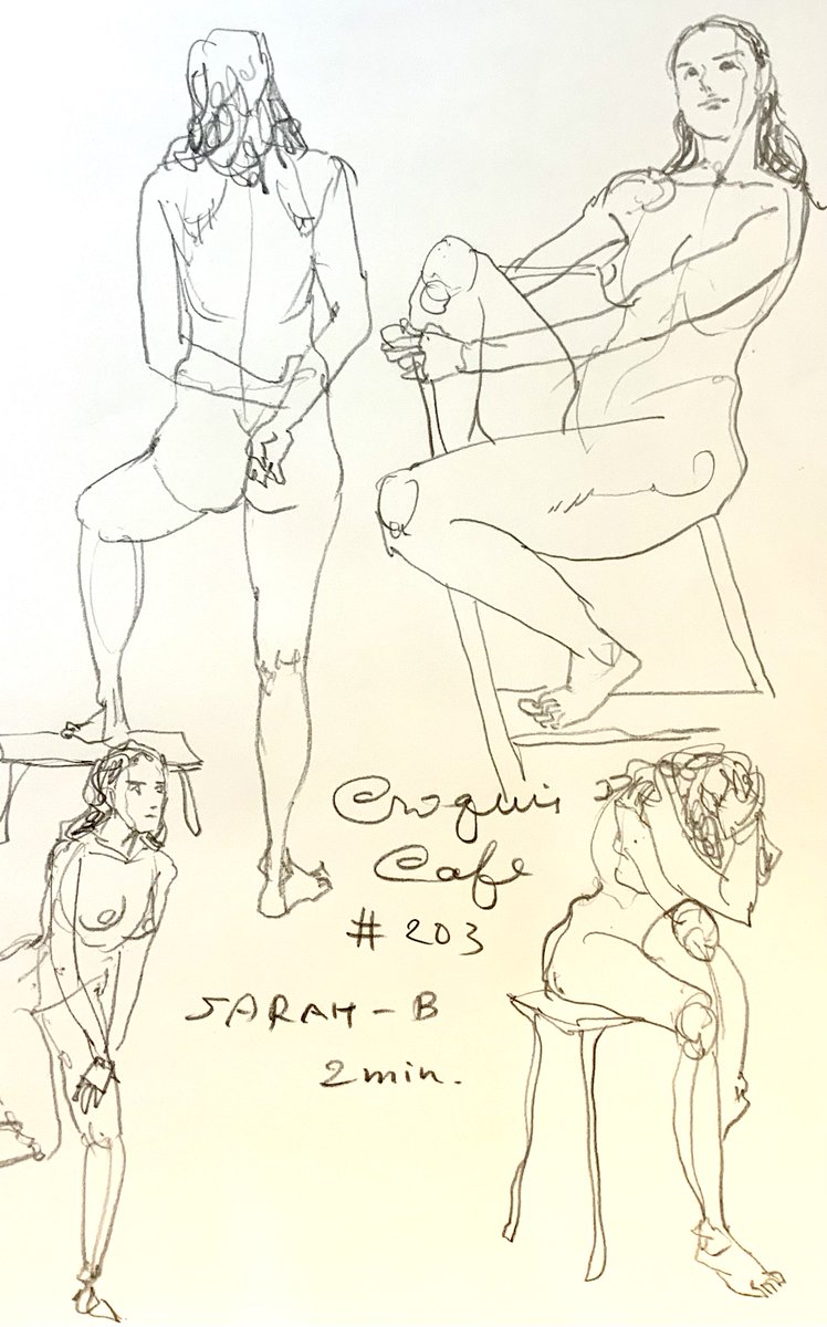 #croquiscafe 
203 Sarah-B
今日は選挙にいったよ。 