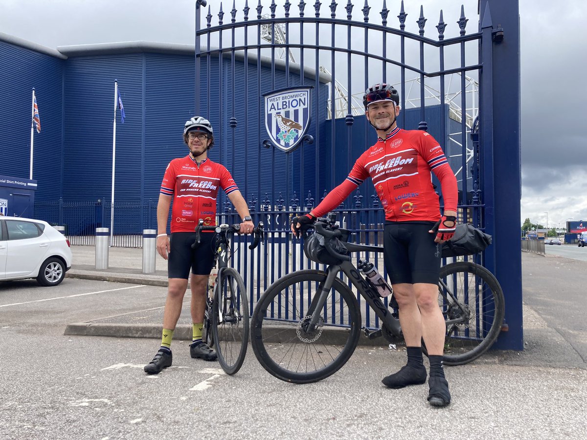 gordonmiller81's tweet photo. 🤩Wonderful West Midlands receptions today @wolves @wba @avfcofficial Football Clubs as we cycled 🚴‍♂️ to shine a light on modern slavery &amp; child trafficking in sport ⚽️

https://t.co/S1hPAFzmI7

#EndChildLabour2021
#SDG87

#EndModernSlavery
#RideForFreedom2021 https://t.co/rKUTnun3Cb