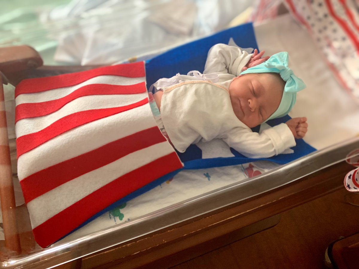 Welcome to the world, Diana! This little sparkler made her debut in St. Luke's Birth Care Suites on July 1, just in time to celebrate Independence Day. Wishing everyone a happy and safe Fourth of July! 🇺🇸