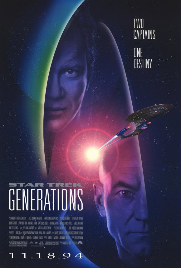 #TonightsMovie this afternoon is David Carson's #StarTrek : Generations, starring Patrick Stewart, Jonathan Frakes, Brent Spiner, Levar Burton, Michael Dorn, Gates McFadden, Marina Sirtis, Malcolm McDowell, Whoopi Goldberg, James Doohan, Walter Koenig, and William Shatner https://t.co/NY4swOLI00