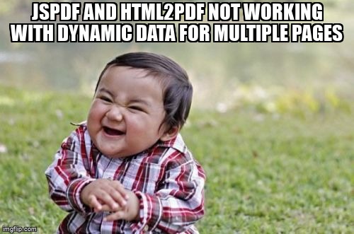 overflow_meme's tweet image. Jspdf and html2pdf not working with dynamic data for multiple pages stackoverflow.com/questions/6822… #html2pdf #html2canvas #jspdf