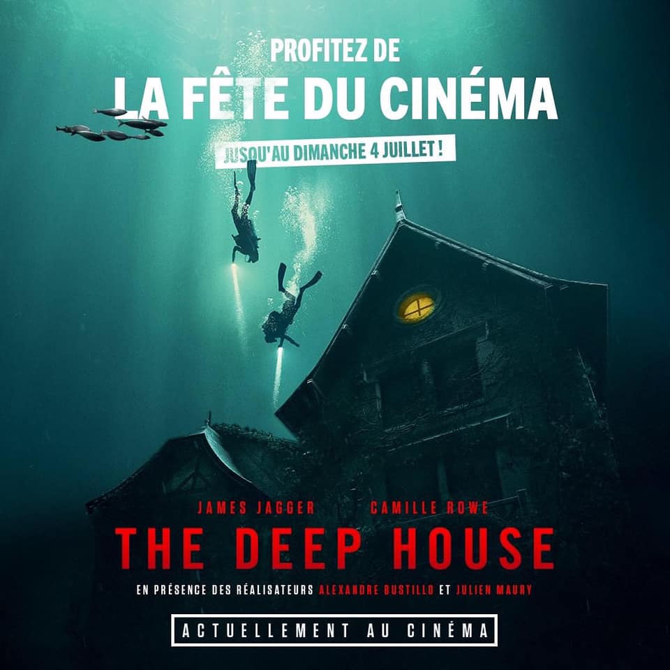Si ce n'est pas déjà fait, foncez voir en salle THE DEEP HOUSE ! Une grosse tuerie !! Et en plus réalisé par 2 français 🇫🇷
Bravo à Julien Maury &amp; Alexandre Bustillo ainsi qu'à toute l'équipe de prod qui ont fait là un taff incroyable 💪
⭐️⭐️⭐️⭐️⭐️
#thedeephouse