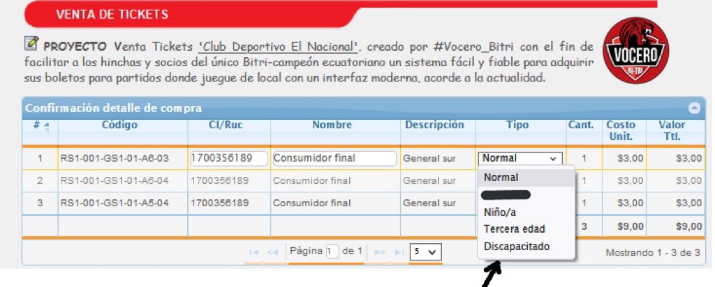 Vocero_Bitri's tweet photo. 🔴🔴COMO TE LO MERECES
👨🏻💻Todos acompañar al #ElRojo, compra tu #ticketOnline en #GeneralNorte y recibe descuento del 50% personalizando tu compra para #Niños, #TerceraEdad o #CapEspeciales
🎟👼🏻👵🏻👩🏻🦽solo x $1
📲SÚMATE AQUÍ https://t.co/yiGzaYoYte
🔄Comparte y haz la diferencia https://t.co/yZNbI71goL