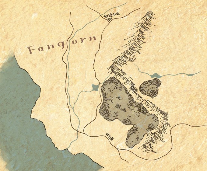 勢いで地図描いちゃった

街道を通って奴隷市場に連れていかれてる中
母の手助けで抜け出し、近くの森に逃げ込んだ男の子
という設定👀

逃げ込んだ森はエルフの森で
マザーエルフに保護してもらいます
#エルフの森と男の子 
