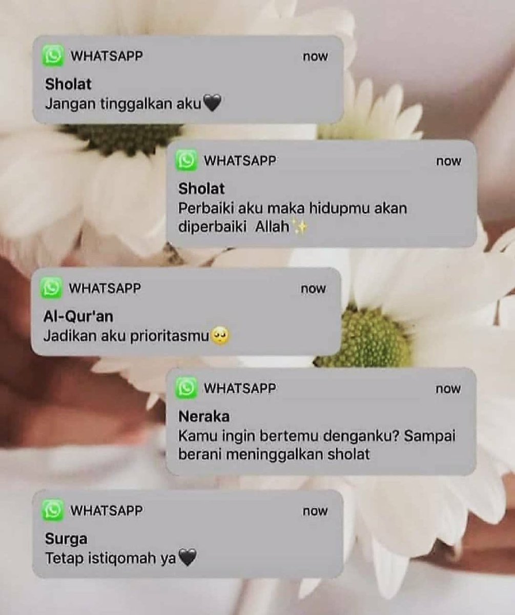Peringatan untuk kita bersama..💖🙏
Semoga kita tetap dan istiqomah jaga solat, baca Al-Quran hari-hari.
