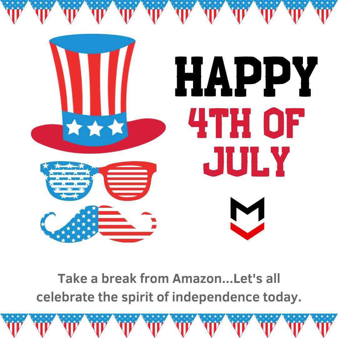 MarketplaceVelo's tweet photo. Happy Independence Day everyone! 🎆Stay safe &amp; enjoy the long weekend. 

#4thof july #amazonsellers #amazonfba https://t.co/4vVpsjaRVm
