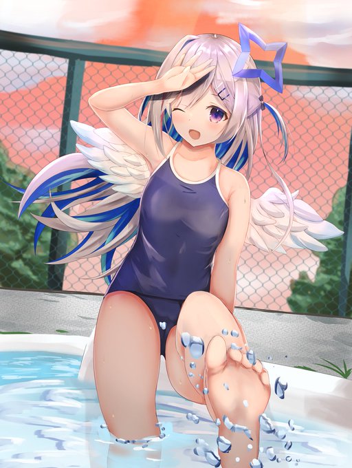 スク水天使
#かなたーと