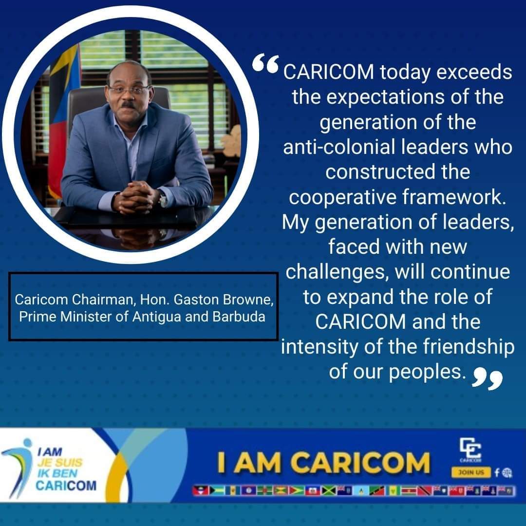 Happy Caribbean Community Day. 
#IAMCARICOM