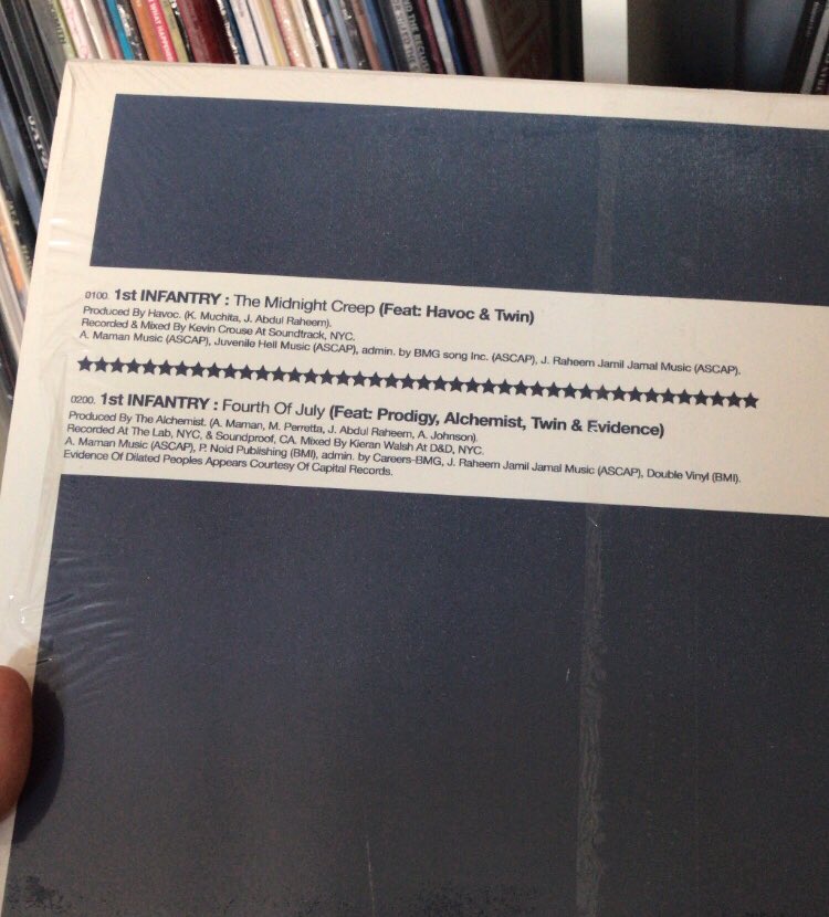 myvinylweighs's tweet photo. #VinylOfTheDay: 1st Infantry (@Alchemist - @BIGTWINSQB - @Evidence - @HAVOCMOBBDEEP - Prodigy) - Fourth Of July.
____
#1stInfantry #TheAlchemist #ALCRecords #FourthOfJuly #4thOfJuly #ProdigyRIP #NP https://t.co/HNYXHELMJu