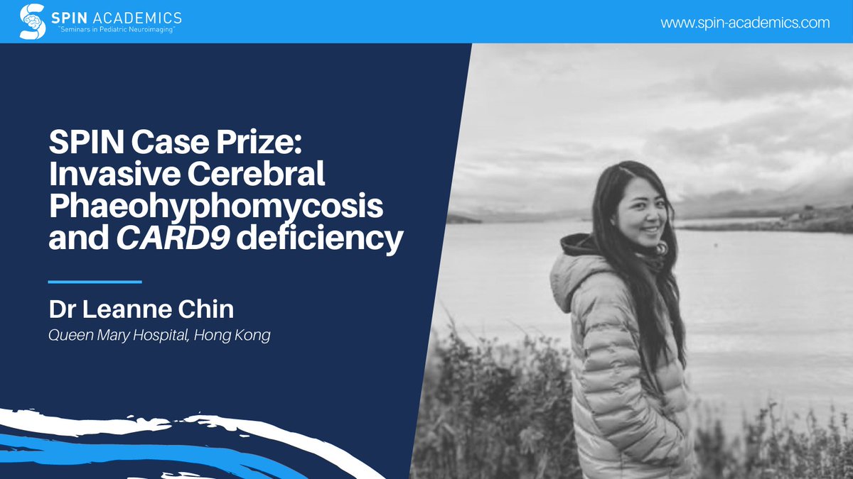 🧠SPIN case of the week & SPIN 2021 case prize recipient: 'Invasive cerebral phaeohyphomycosis and CARD9 deficiency'

Congratulations Dr Leanne Chin (@leaaish)!!

Watch now: youtu.be/a8D0qxowxD4 and join us for more at SPIN 2021

#pedineurorad #radres #FOAMrad #MedEd