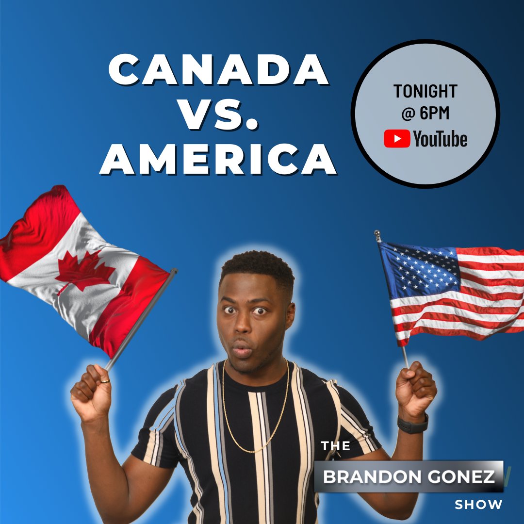 brandongonez's tweet photo. NEW EPISODE TONIGHT AT 6 PM! This week on #TheBGShow we get into which country is better - ๐จ๐ฆ or ๐บ๐ธโฆ which country are you claiming #BGSquad?! Hear which country other people are claiming tonight, over on YouTube! https://t.co/a7Z4SdnaST