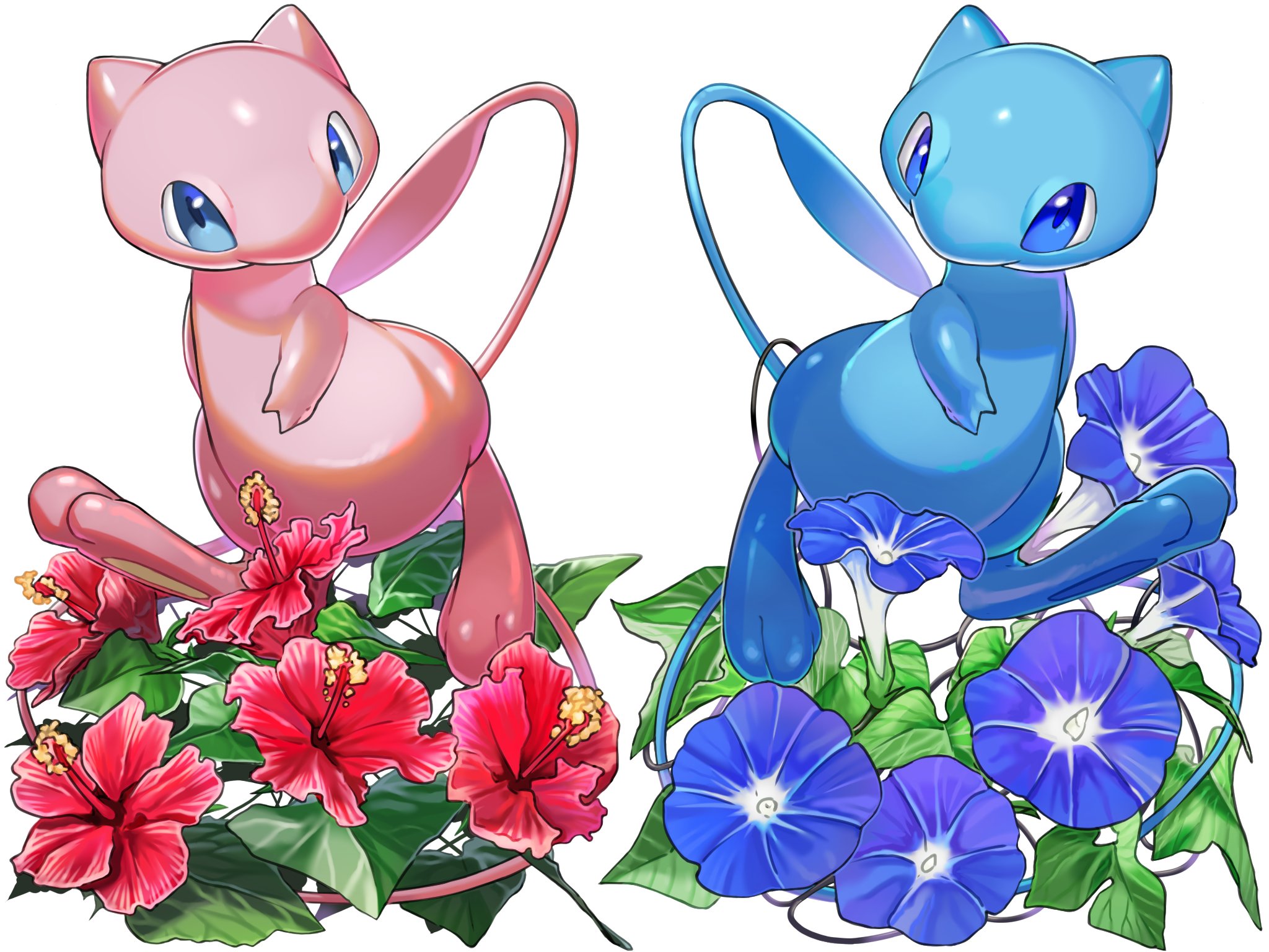 麺類 A ミュウの日 ポケモンイラスト 通常 Amp 色違い プラスで7月の花のハイビスカスと朝顔 2体分と花一杯でめちゃくちゃ時間かかった 一体にしときゃ良かった でもどっちも良いからな 可愛い 尻尾長いは正義 T Co Igfib6mh2k Twitter