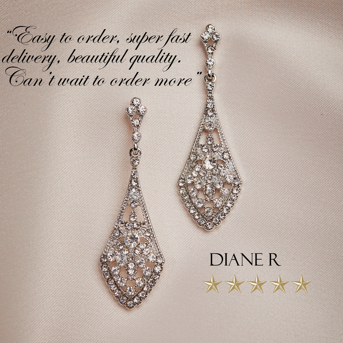 WE 🧡 OUR CUSTOMERS

Thank you to Diane R for this lovely review on our Facebook page.
Great choice of earrings as well. These are currently our No.1 best seller!

Shop now and read more reviews: zcu.io/aWNj 

#decoearrings #artdecoearrings #crystalearrings #vintage