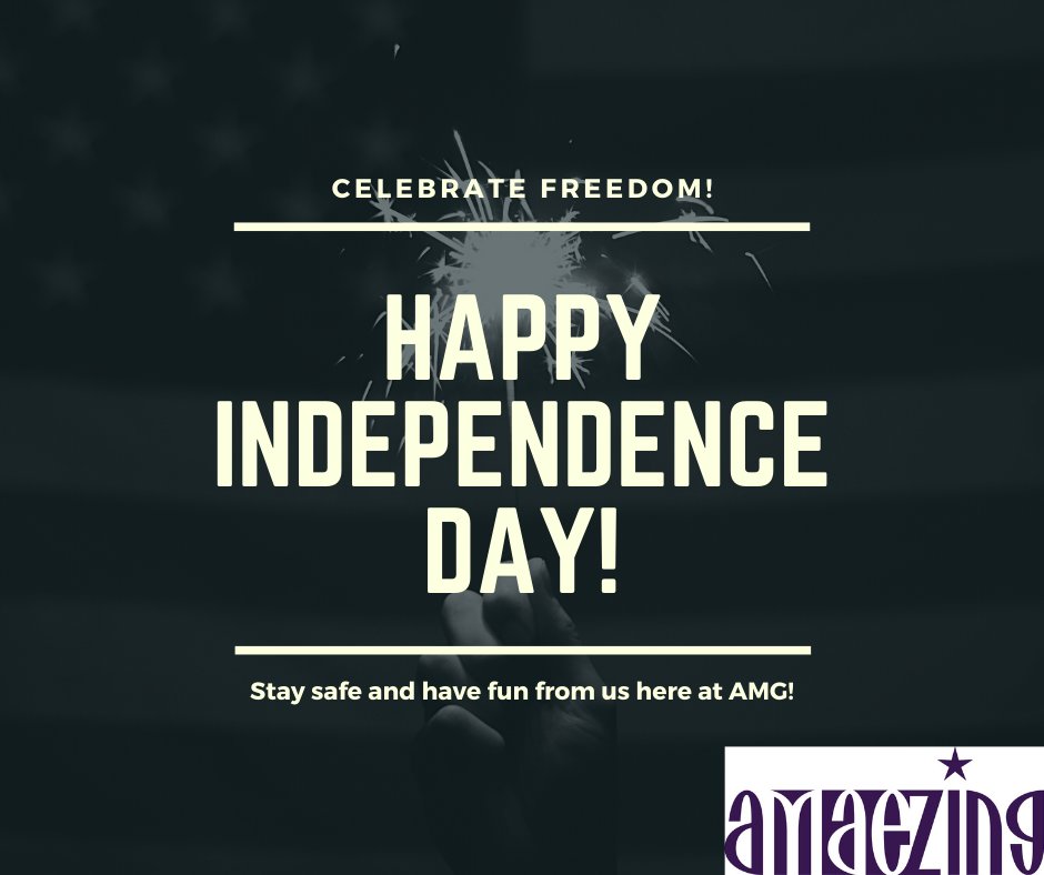 It is fourth of July weekend! From us to you, have fun and be smart!