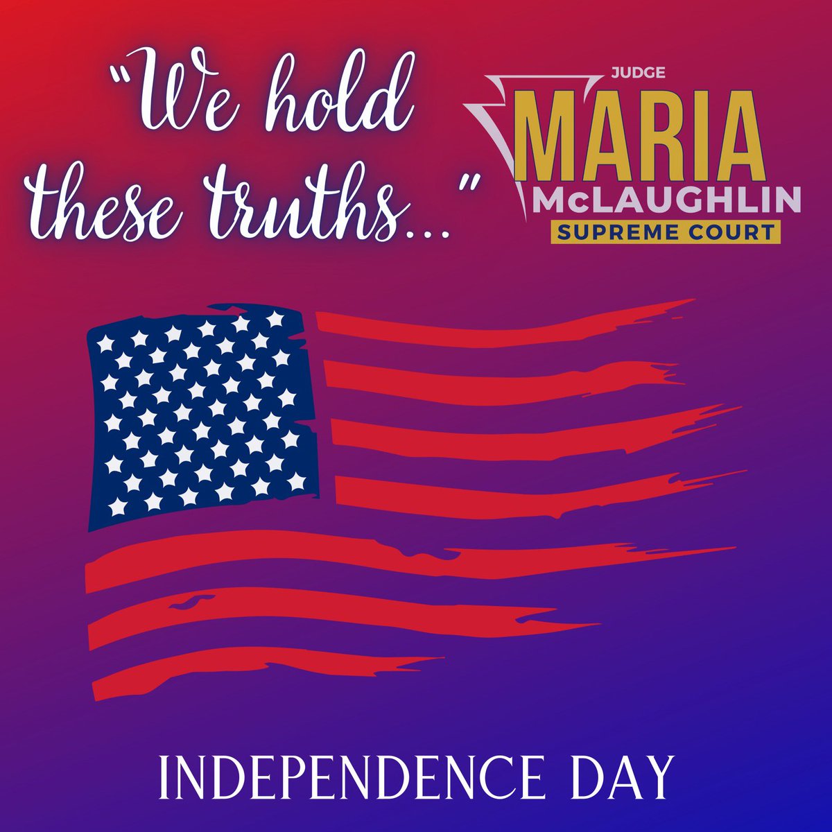 McLaughlin4PASC's tweet photo. Happy Independence Day! Proud to call this country home. #TeamMaria #IndependenceDay #July4th https://t.co/qRMr2VPM4m