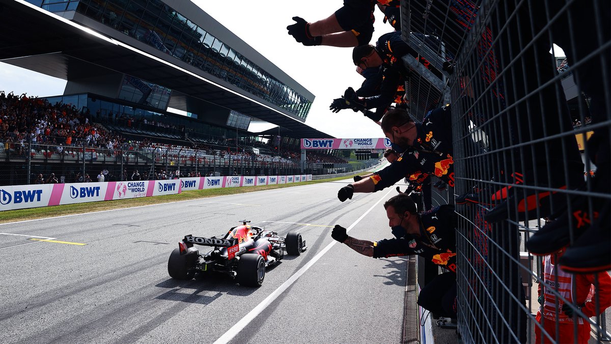 redbullracing's tweet photo. ICYMI: What can we say... We ❤️ coming to the Red Bull Ring! 😜 #AustrianGP 🇦🇹 https://t.co/vfHAQgc6cL
