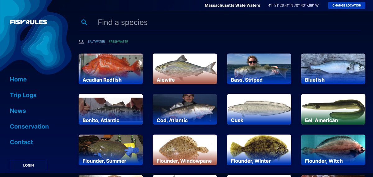NOAAFish_NEFSC's tweet photo. Fishing this holiday weekend? Recreational anglers from Maine to Texas, and the Bahamas can easily keep track of local saltwater fishing regulations with our #FishRulesApp! Available for smartphones and web. Download it today: https://t.co/Z48n7FPb6Z. https://t.co/9nczBVmy6I