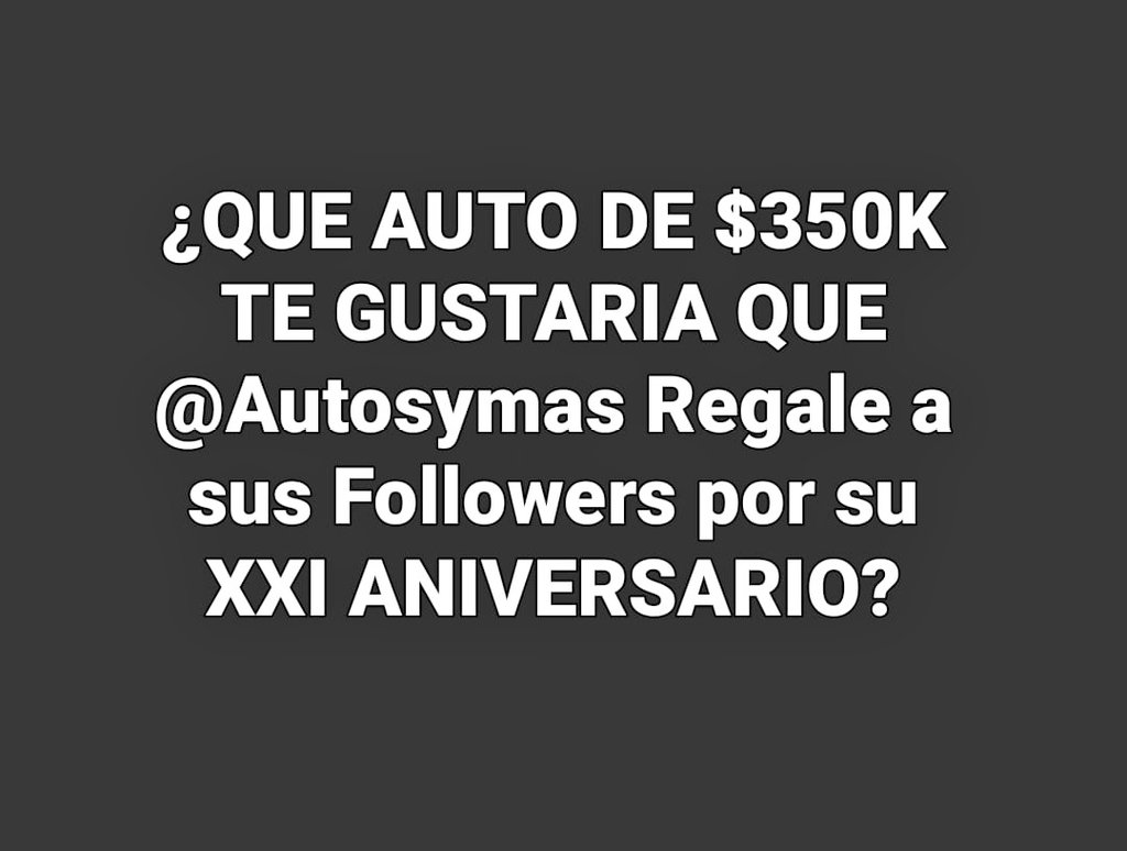 AutosyMas's tweet photo. DA RT Y RESPONDE 👇👇👇

Solo para Followers de @AutosyMas https://t.co/qNsfRp5FPG