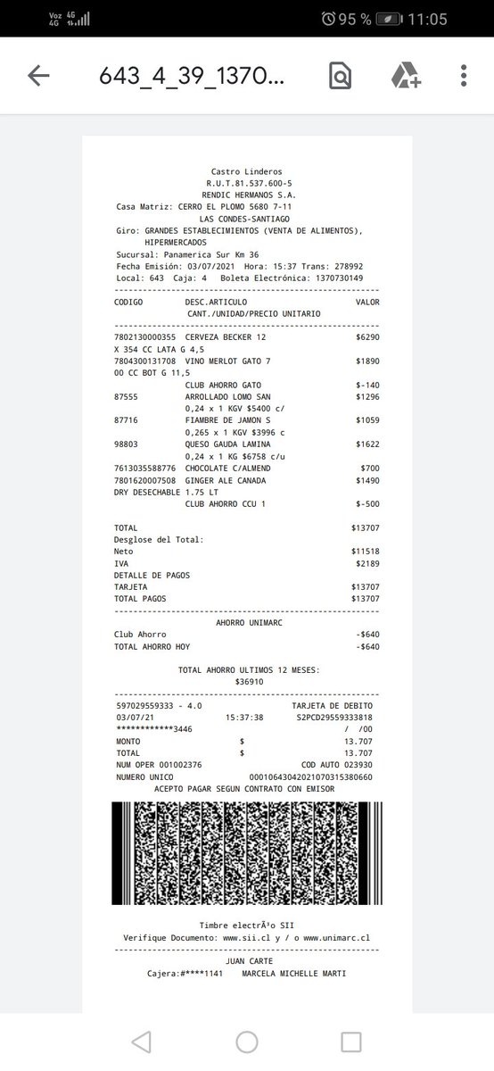 cartejcr's tweet photo. @Unimarc Juan carte
13.475.109-6 
956050491 

Compre un display de becker que indicaba 3990 y me cobraron casi el doble 😡😡😡
Pará eso piden enviar la boleta por correo para no ver en cuanto te pueden estafar, pésimo muy disconforme https://t.co/1b5DQRXUAH